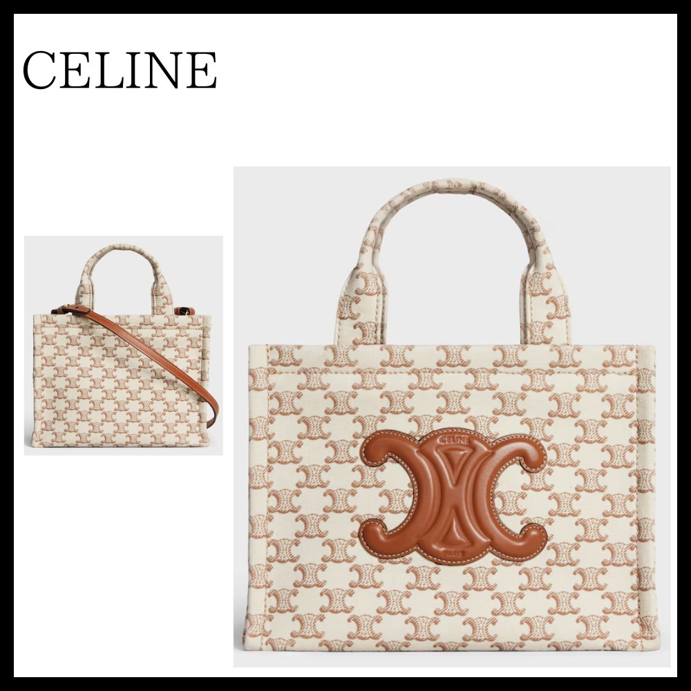 【CELINE】Cabas スモール トリオンフ柄 トートバッグ 人気 ロゴ