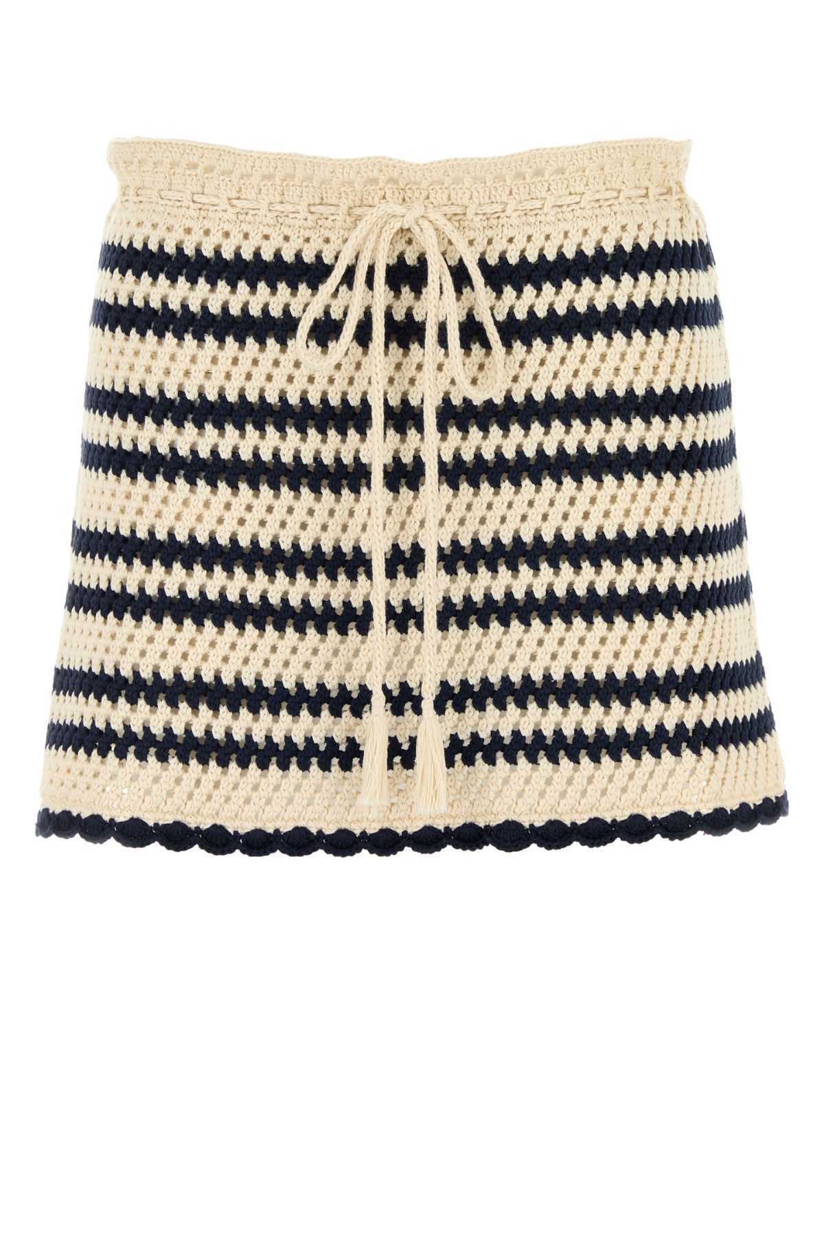 【MIU MIU】コットン ミニスカート