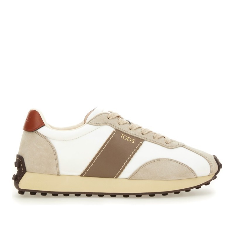 スニーカー TOD'S FW25 SNEAKER IN PELLE E TESSUTO (XXW26L0IO30 TNK0EY1)