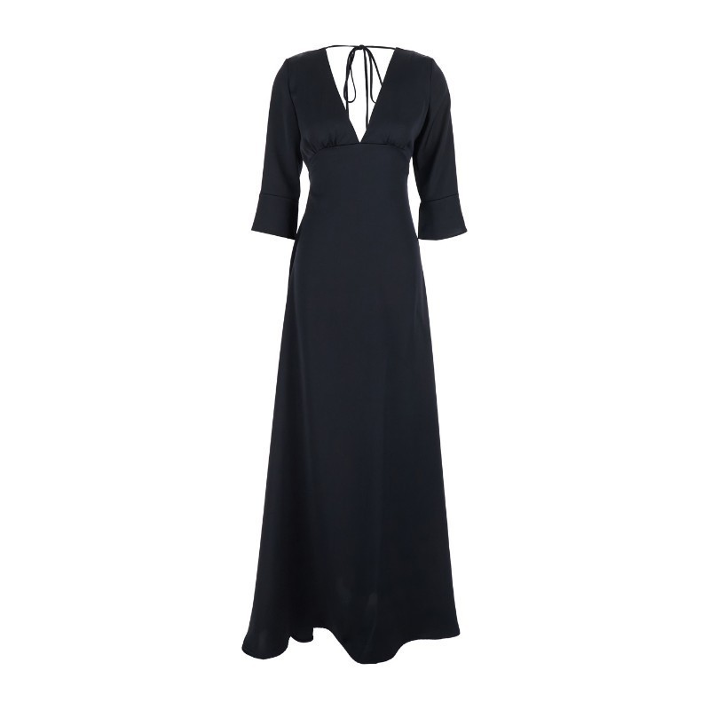 ワンピース PLAIN FW25 LONG SLEEVES MAXI DRESS (3495G4331 NOTTEAC)