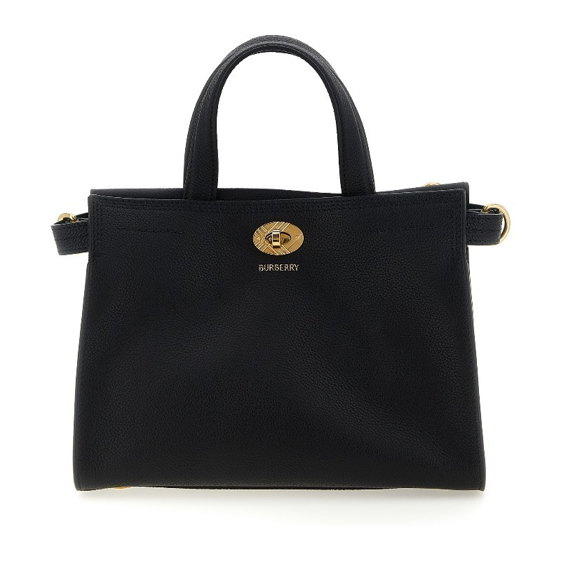 トートバッグ Burberry FW25 'Cotswolds' mini shopping bag (8111350 BLACK)