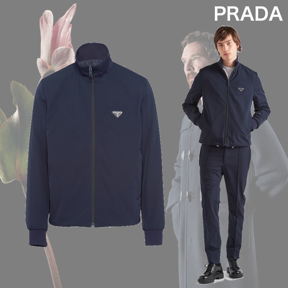 【希少】PRADA ストレッチファブリックジッパースウェットシャツ