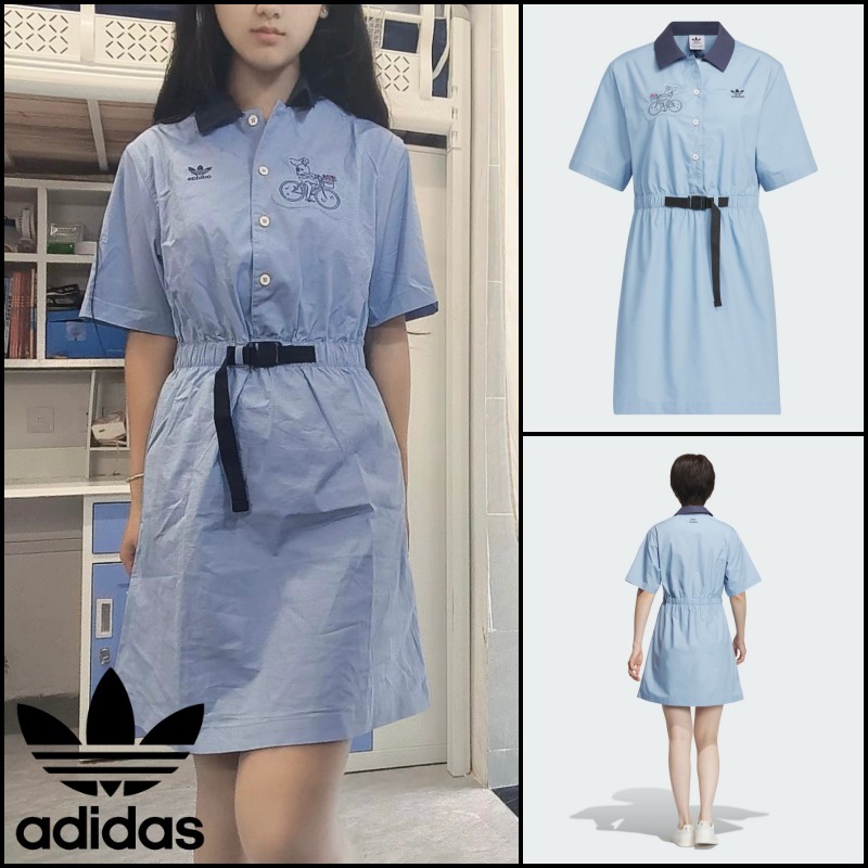 ☆Adidas x Yu Nagaba☆Originals Short-Sleeve Dress Blue