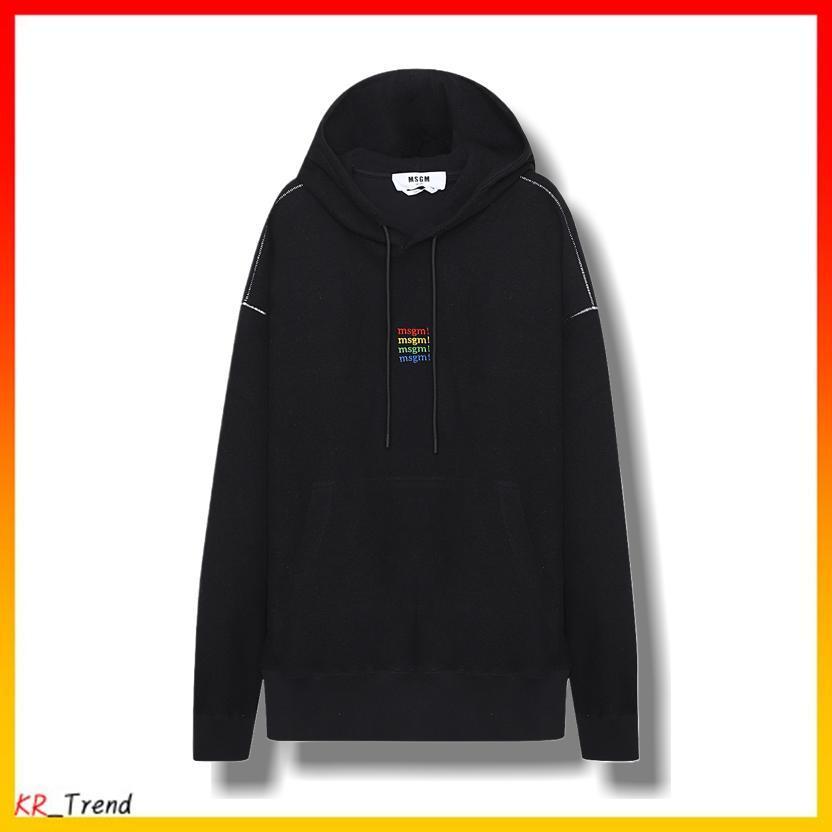 ★MSGM★マルチカラー ロゴ フード Tシャツ