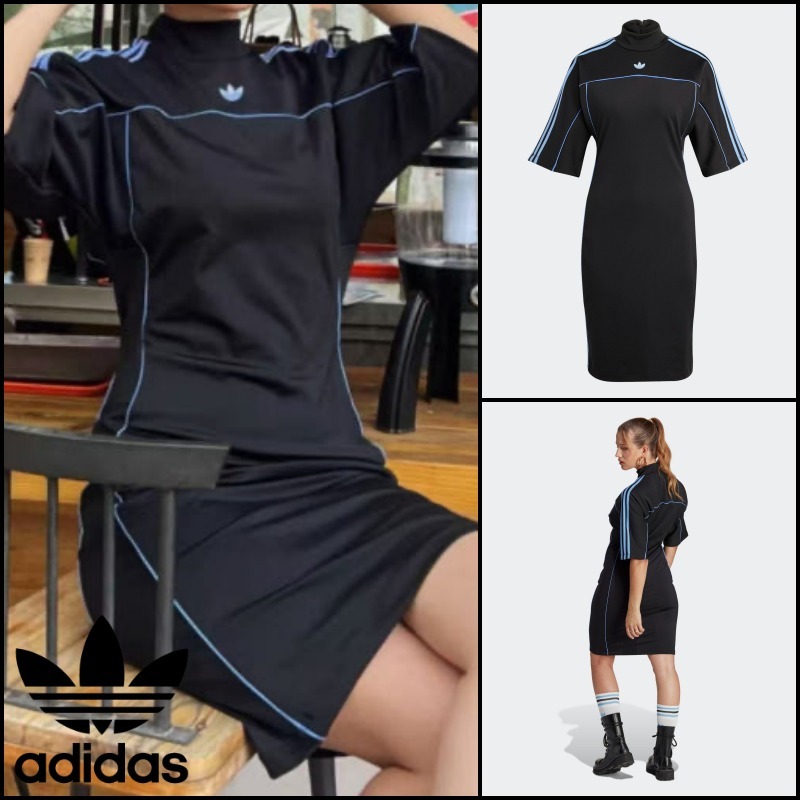 ☆Adidas☆Originals Cut Line Fitted Dress Black