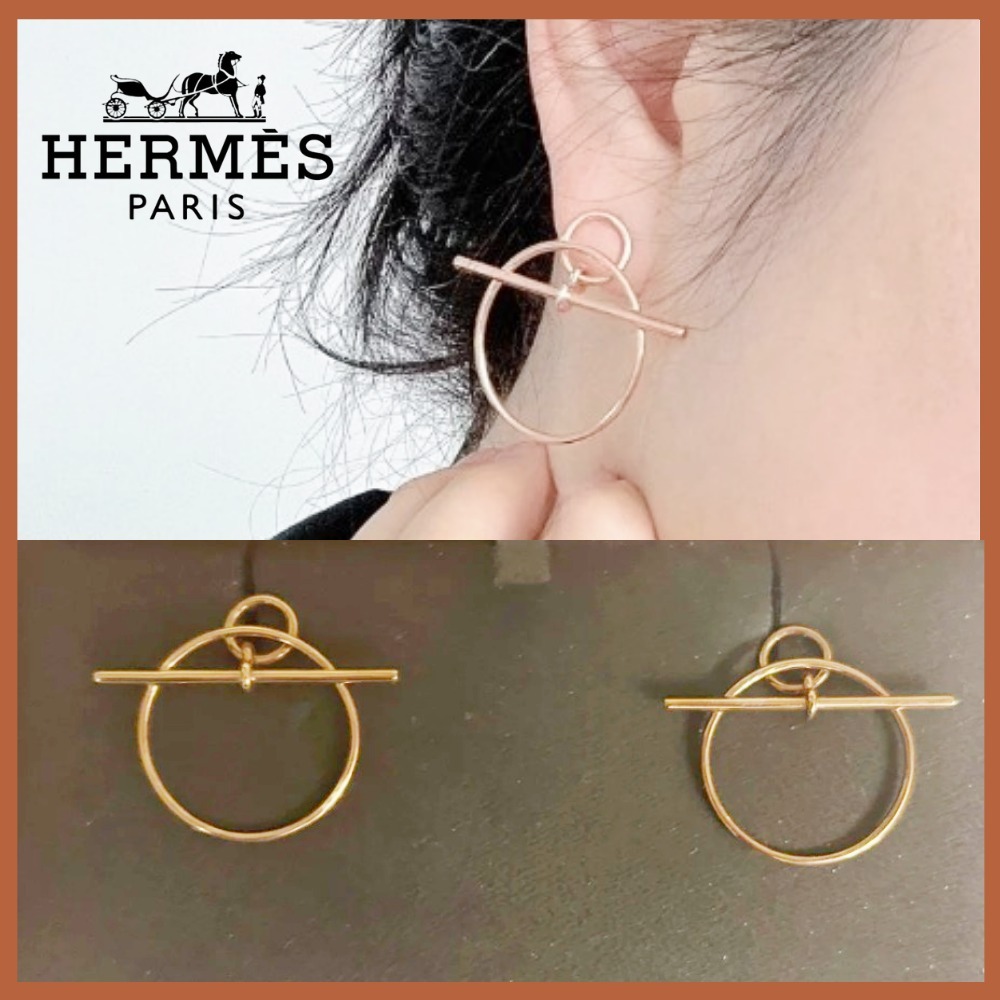 【新作☆上品】HERMES ピアス エシャペ PM ミニマル ジュエリー