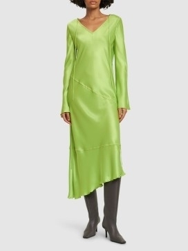 【関税込 日本発送】Acne Studios アシンメトリーサテンドレス