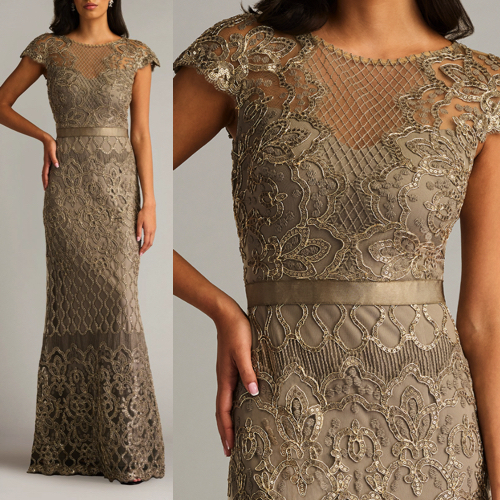 ☆TADASHI SHOJI レースマキシ丈ロングワンピース☆