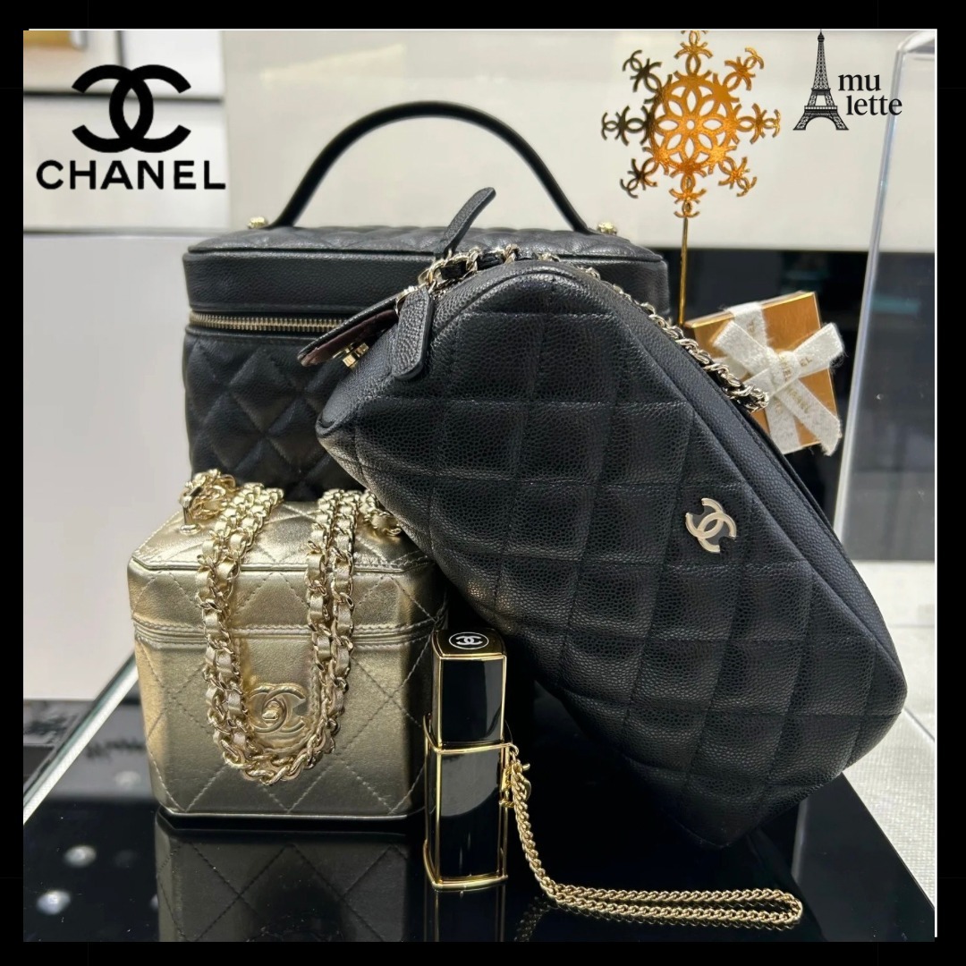 大人かわいいデザイン♪【CHANEL】ポーチ