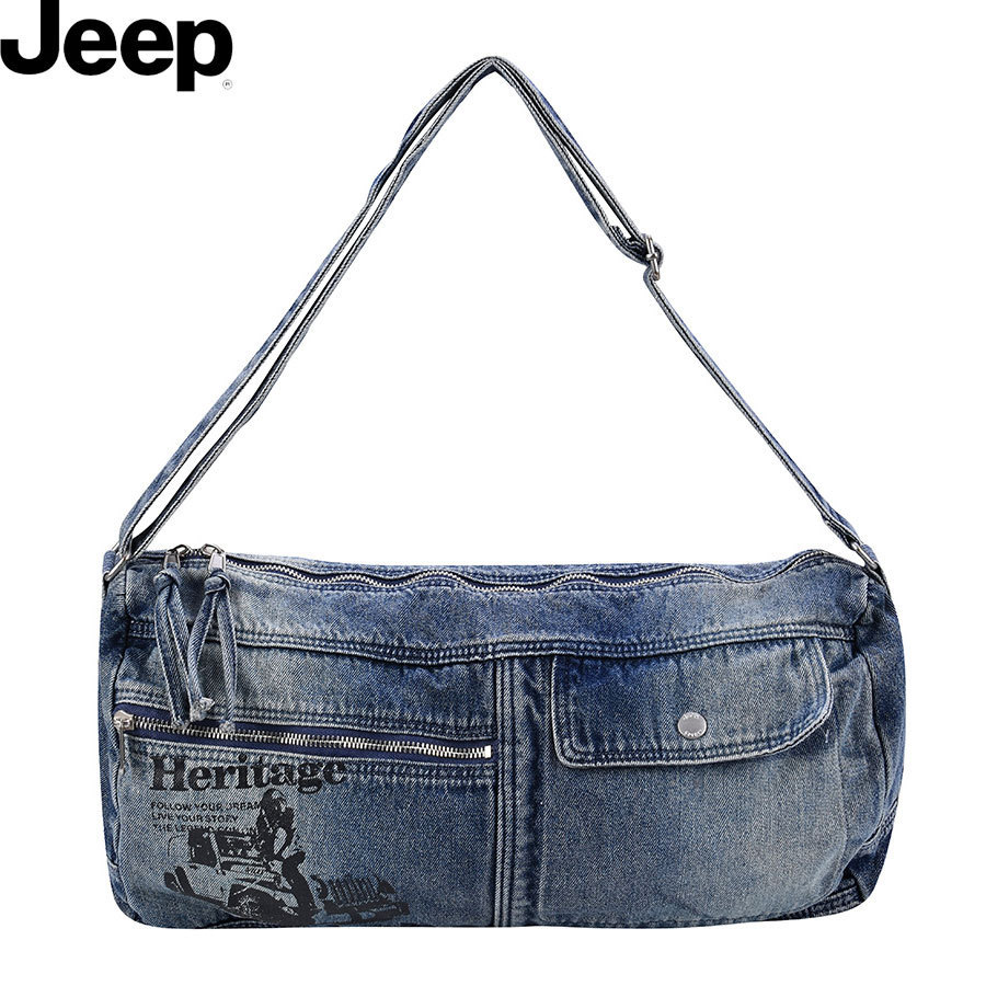 ★JEEP★DENIM DUFFLE BAG