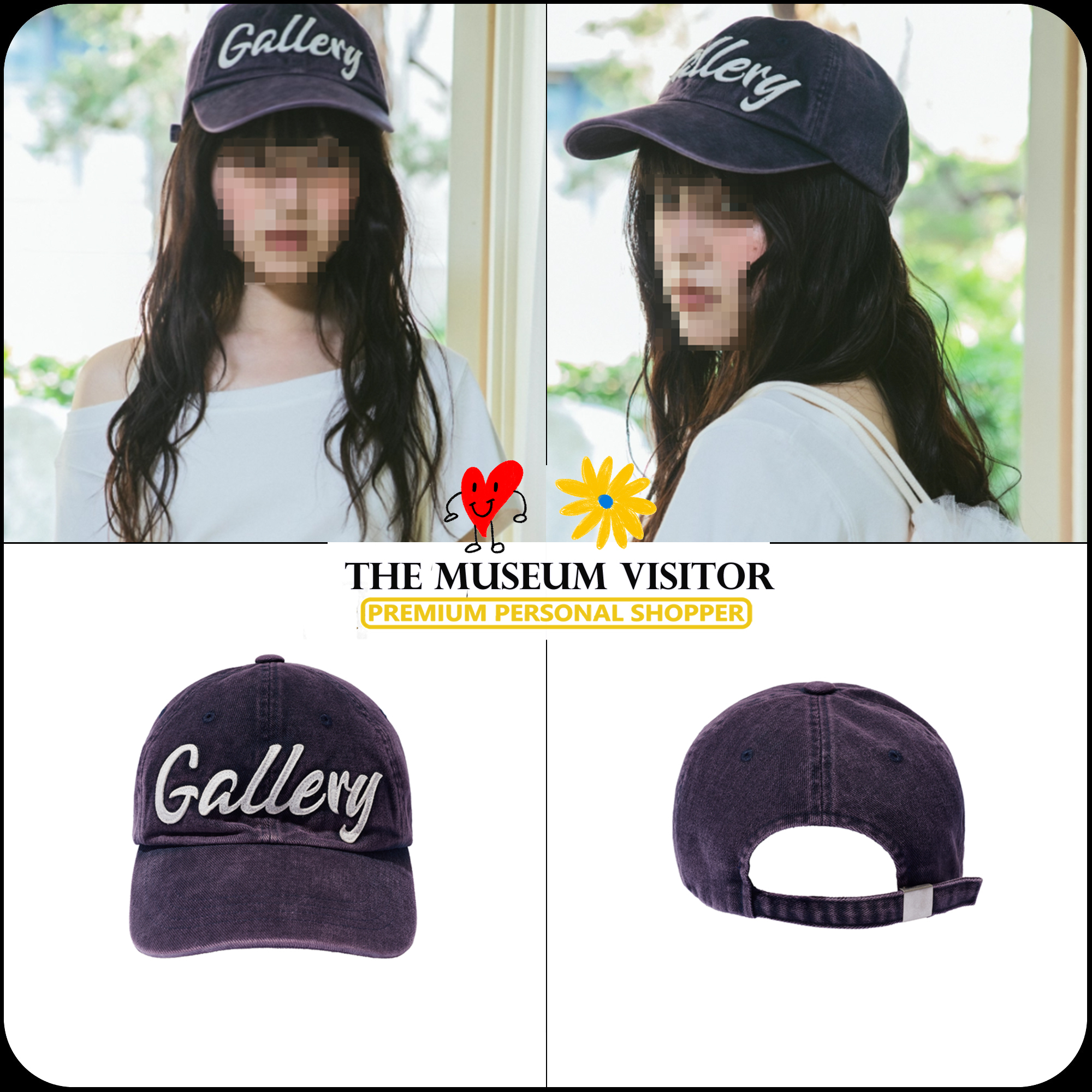 [THE MUSEUM VISITOR]★韓国人気★VINTAGE GALLERY BALLCAP