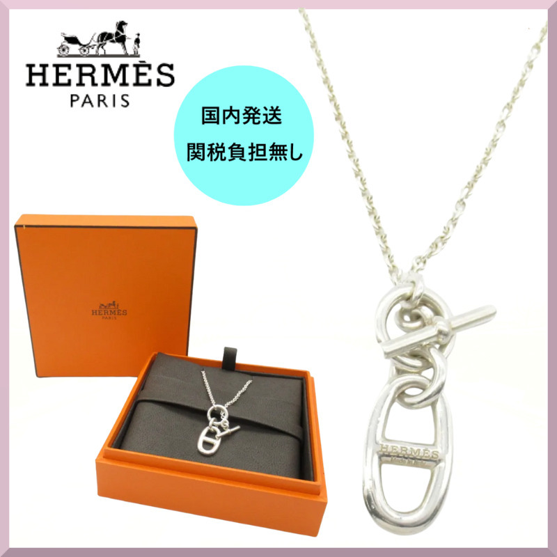 【HERMES】2010s Chaine D'Ancre Amulet ネックレス