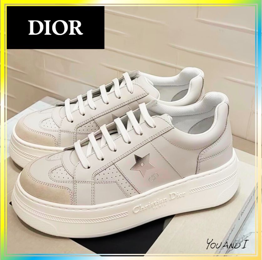《毎日のコーデが楽しい♪》【DIOR】プラットフォームスニーカー