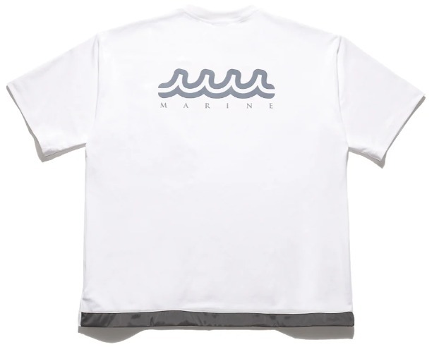 muta MARINE ムータ ベアスムース ジップポケットTシャツ