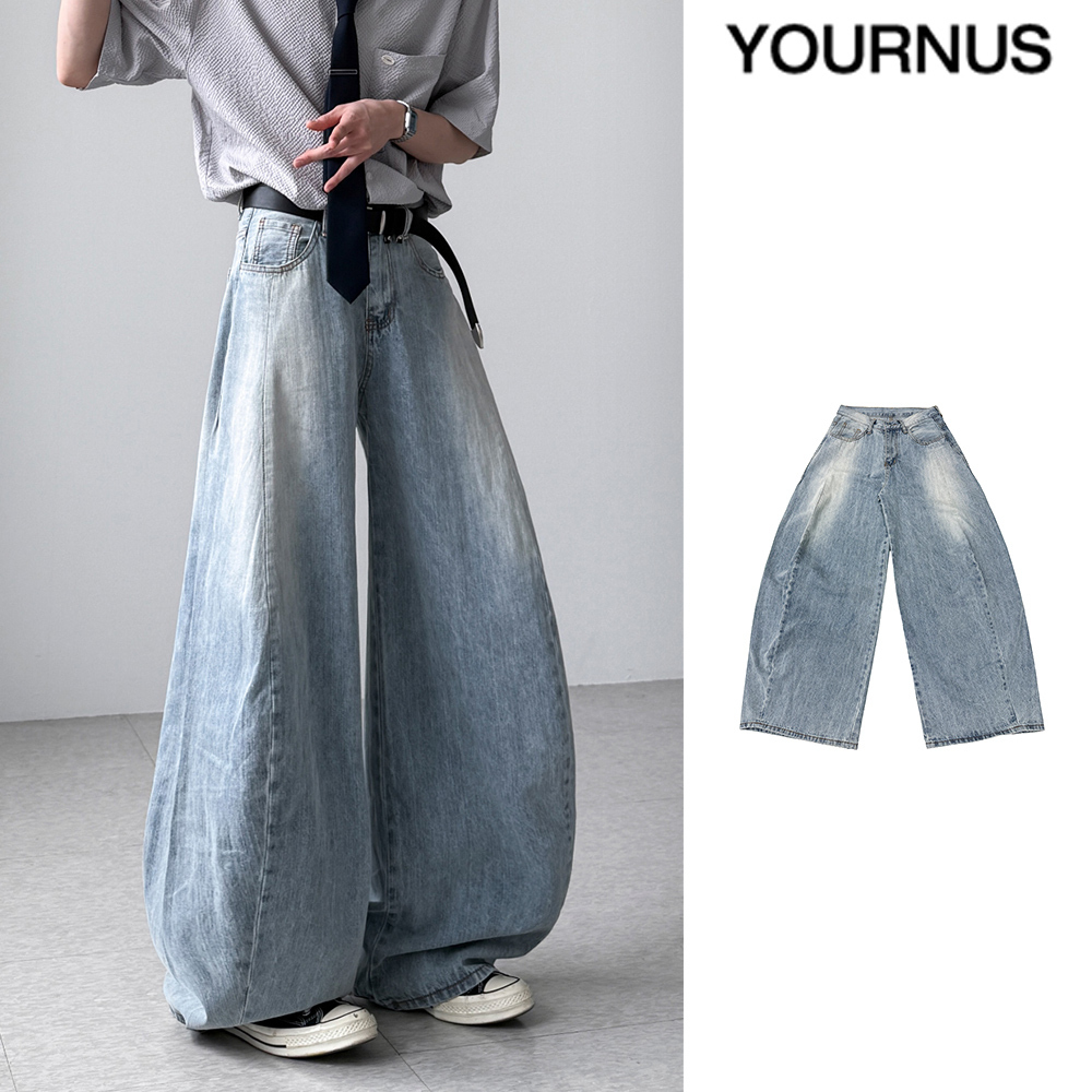 【YOURNUS】Slush Balloon Wide Denim