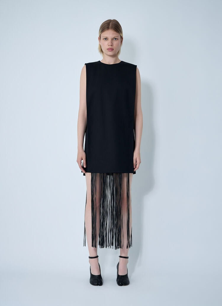 SPORTMAX FINNICIフリンジ ミディドレス