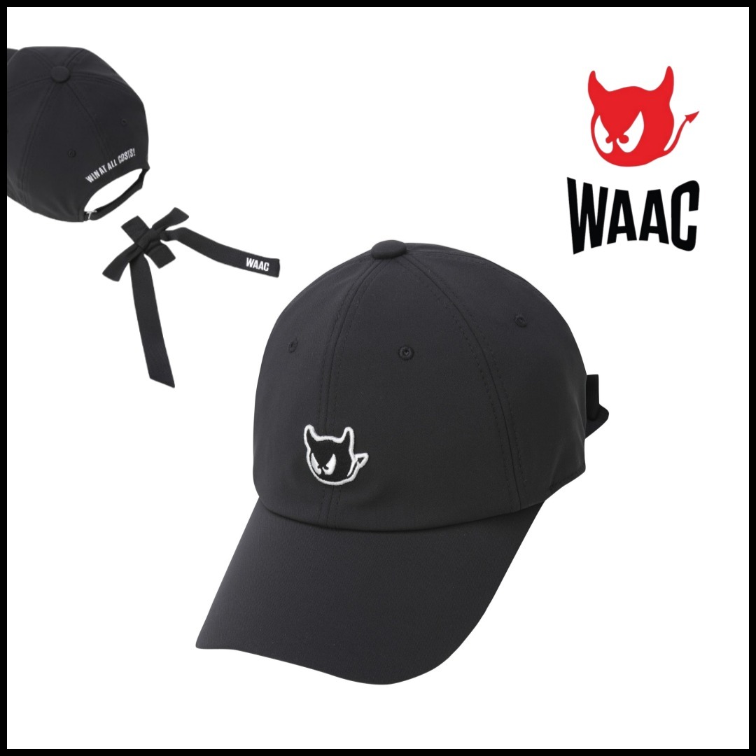[WAAC] Exclusive Women Ribbon Cap BK / 税込み
