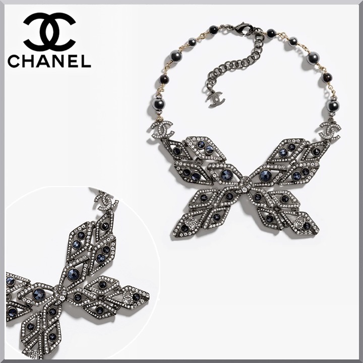 《大ぶり蝶々が素敵☆》CHANEL シャネル ネックレス