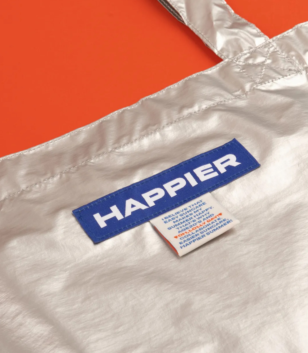 《韓国 oh,lolly day!》Happier label big bag 2色 人気 お洒落