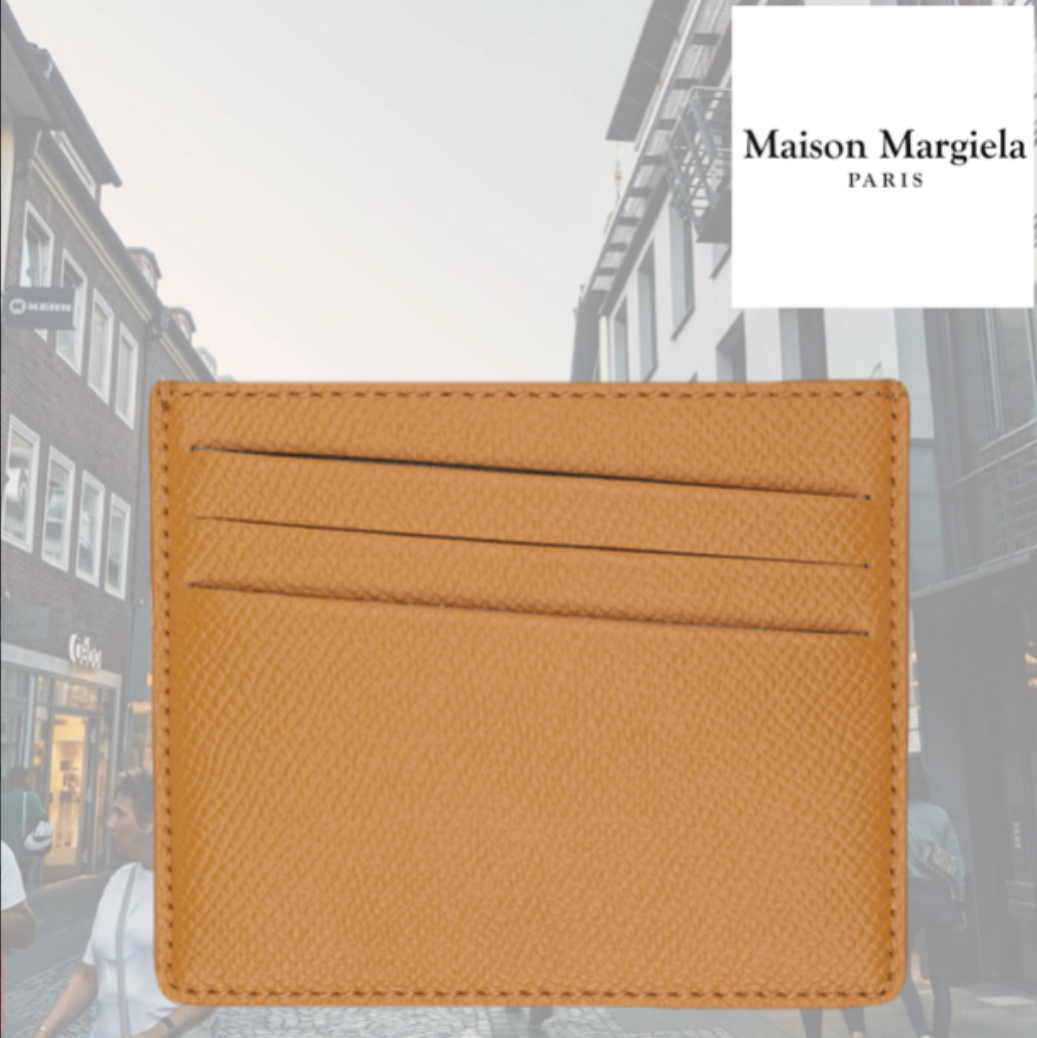 人気！MAISON MARGIELA オレンジ Four Stitches カードケース