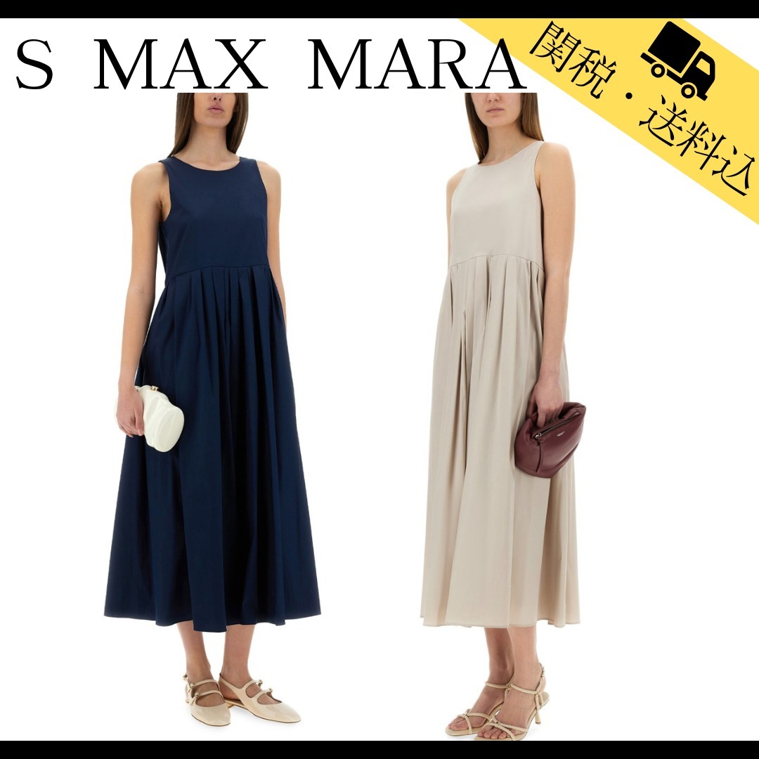 関税送料込【S MAX MARA】モイラ コットン ポプリン ドレス