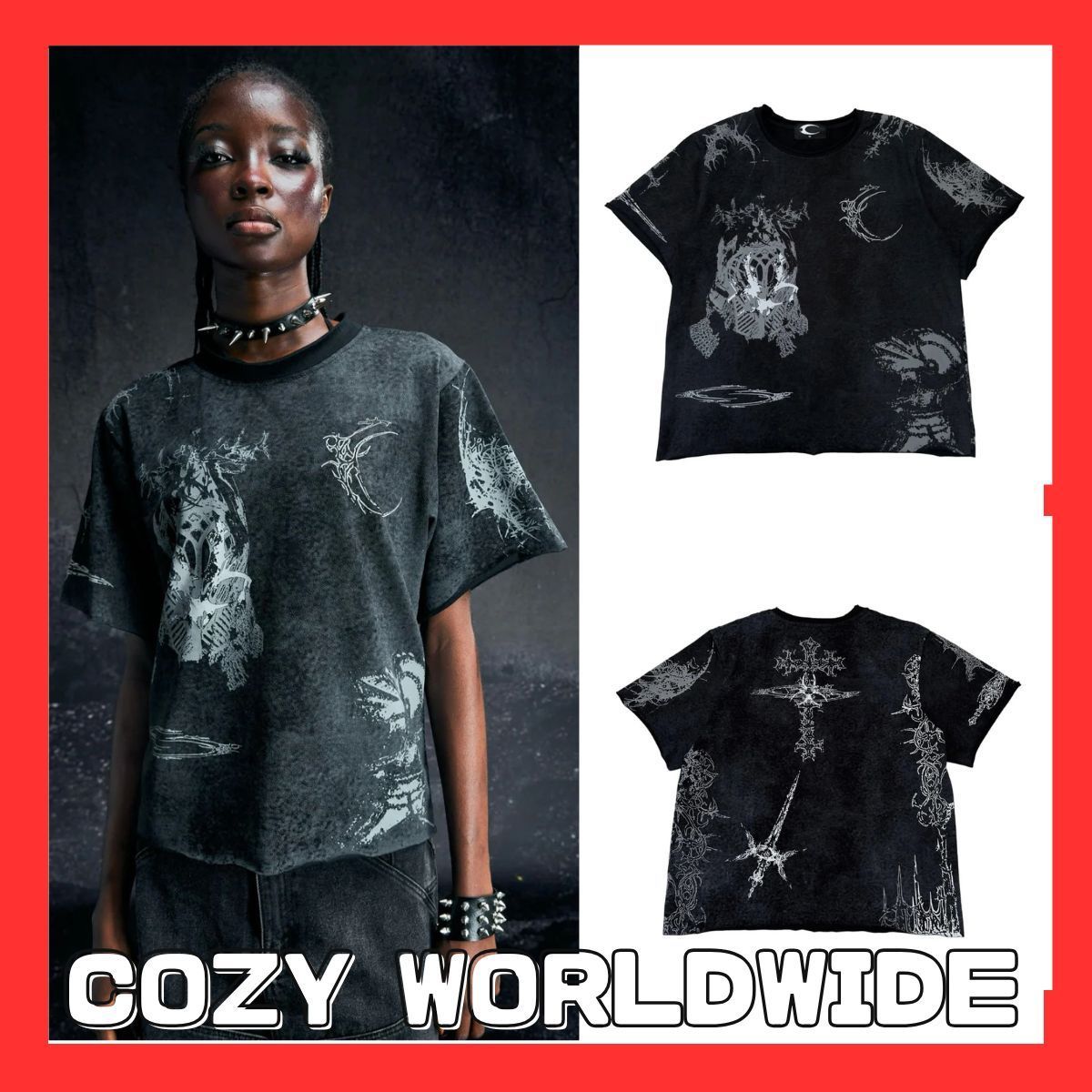 COZY WORLDWIDE Tシャツ ONYX ワックスTシャツ 関税込