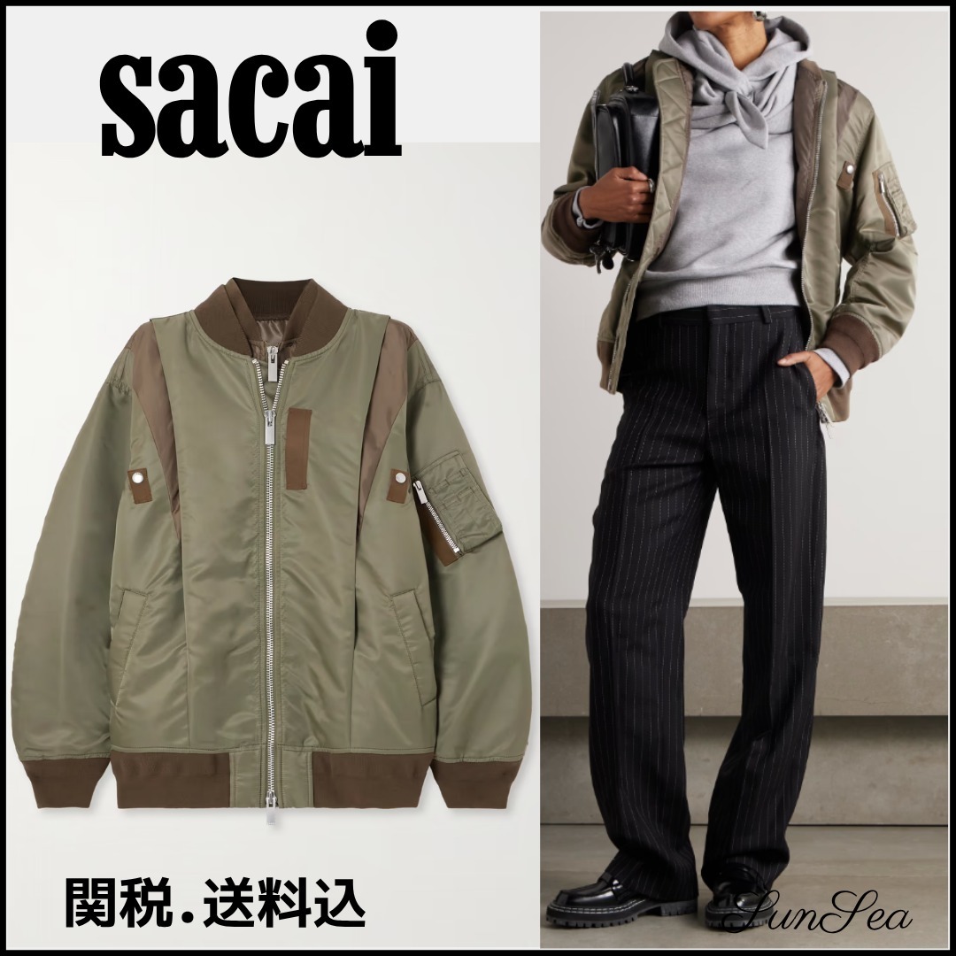 関税送料込【sacai】シェルボンバージャケット