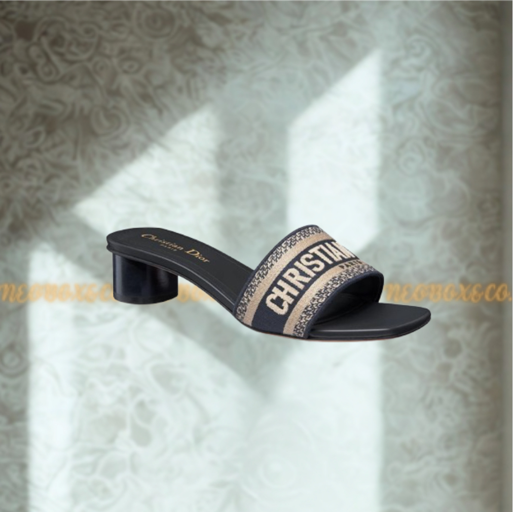 ★Dior★ Dway ヒールスライド エンブロイダリー コットン