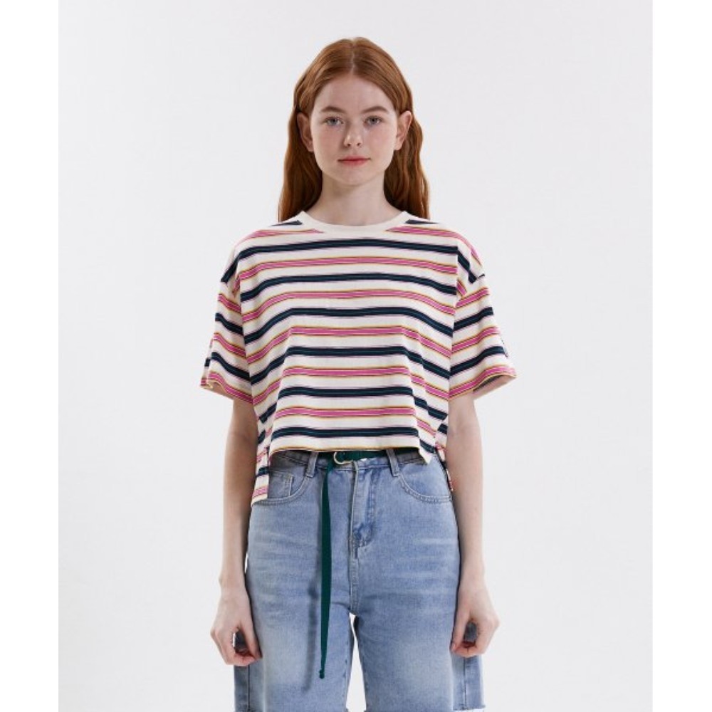 ★KODAK★ KODAK STRIPE TSHIRTPINK