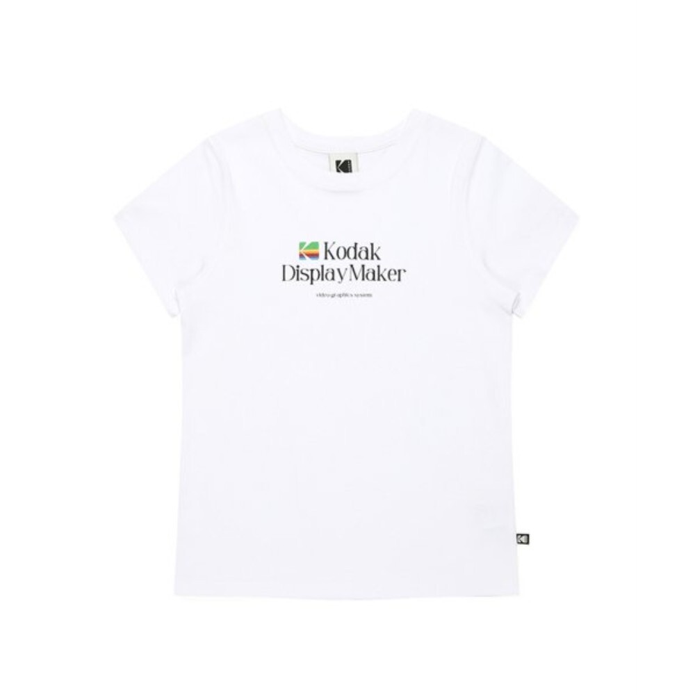 ★KODAK★ Digital Rainbow Wording Logo Short Sleeve T-shirt