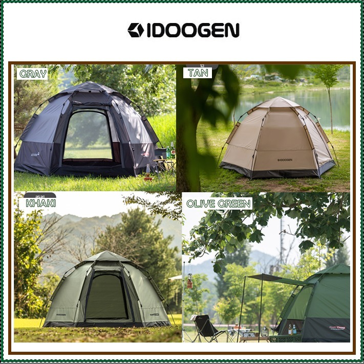 【IDOOGEN】Fast Camp Auto 6 One Touch Tent-4色 /追跡付