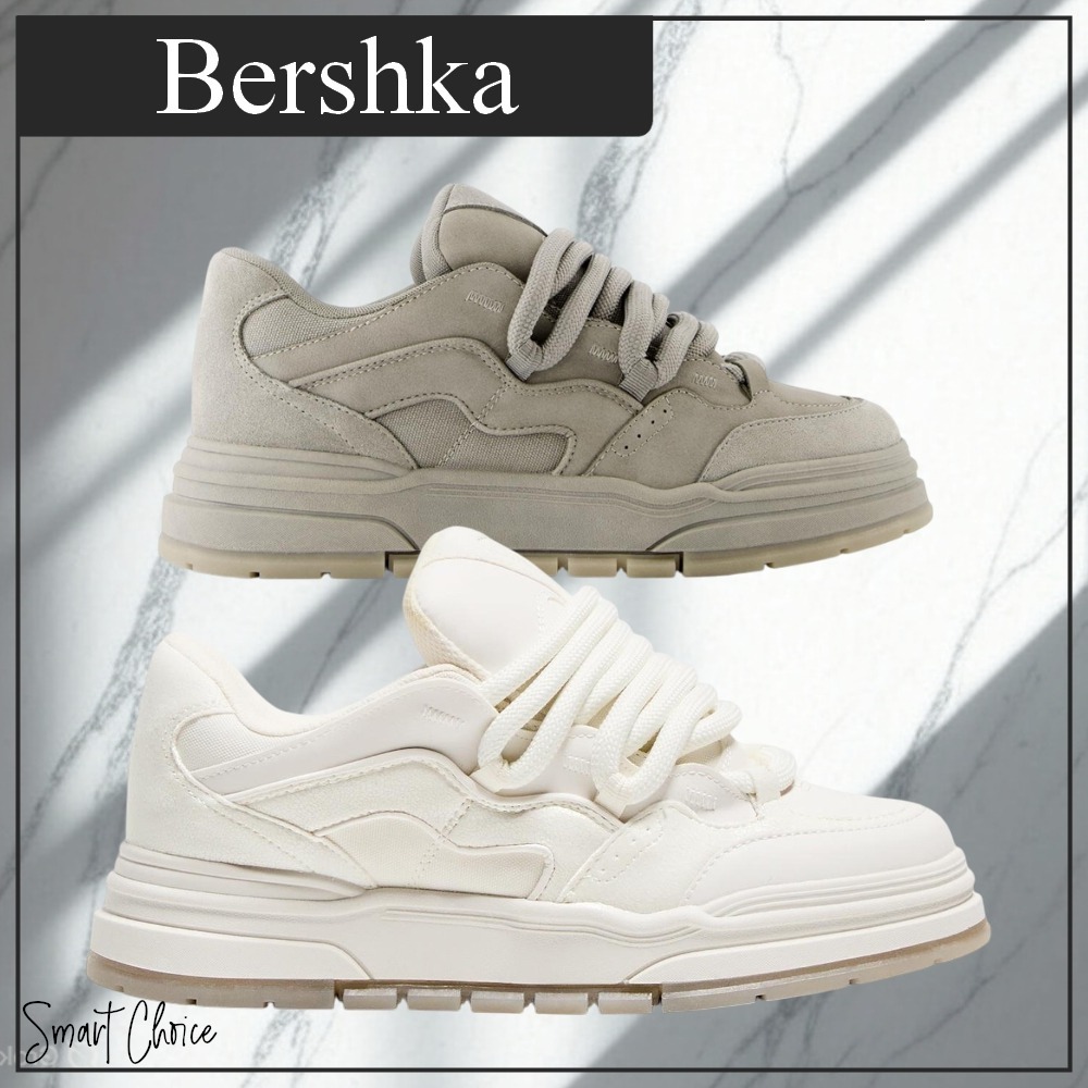 【Bershka】日本未入荷 ローカット 厚底 スケートスニーカー