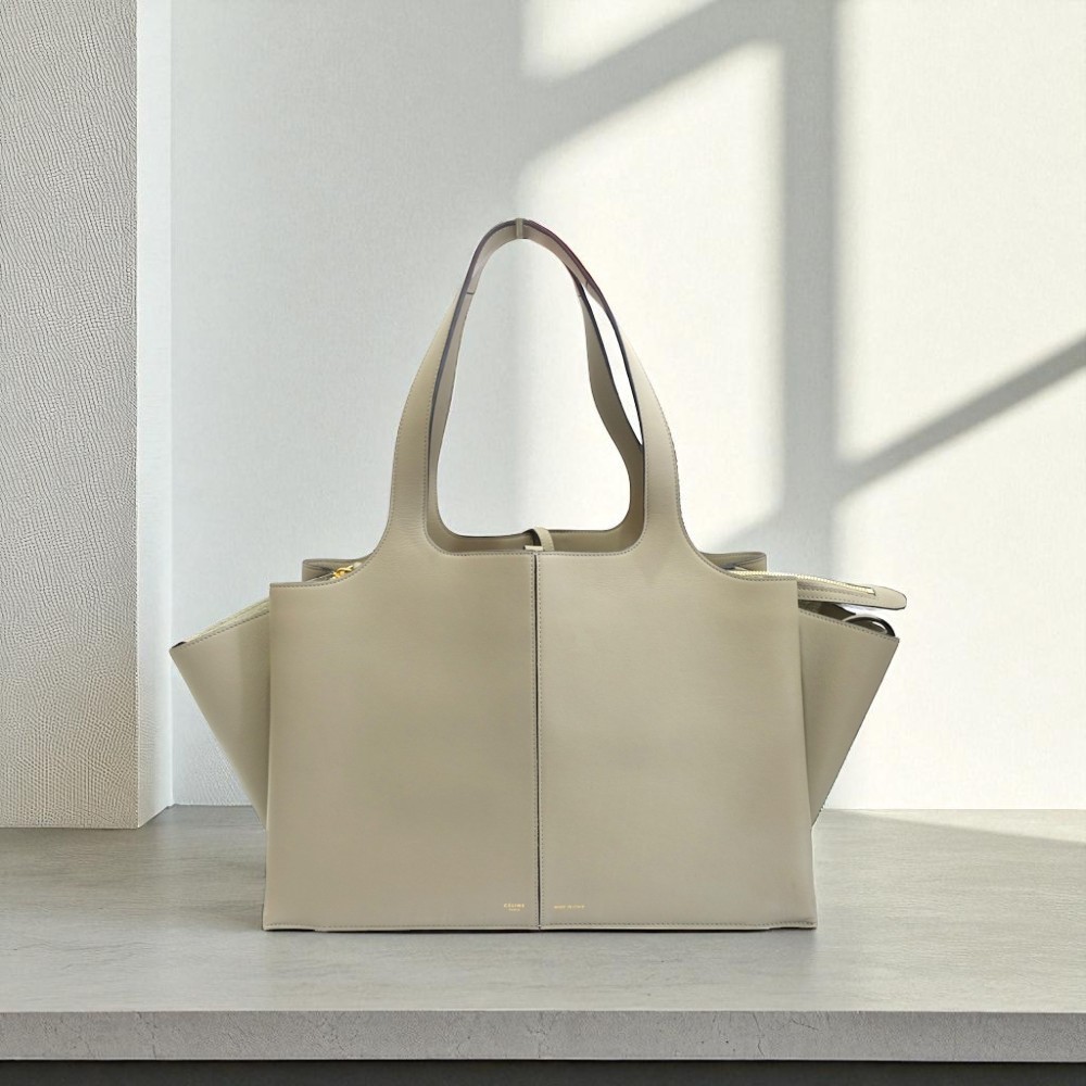 CELINE セリーヌ トライフォールド ミディアムトートバッグ