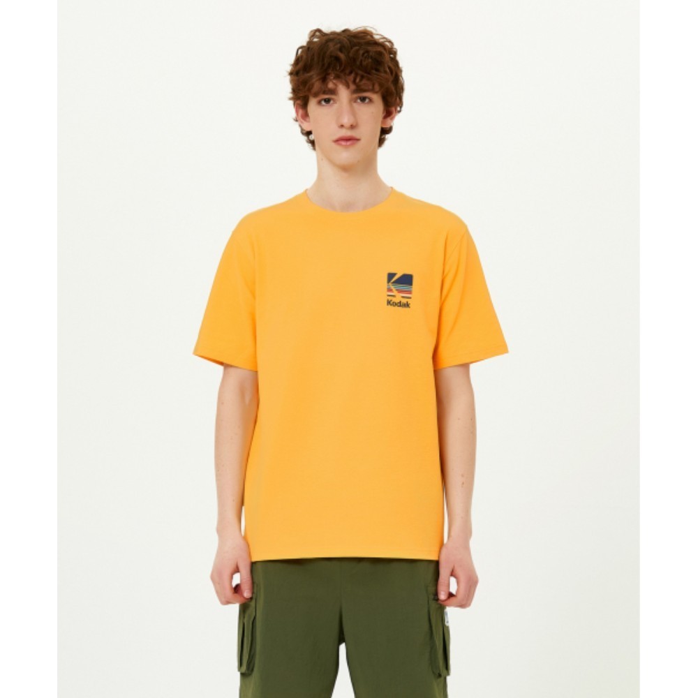 ★KODAK★ Rainbow Sorona Short Sleeve T-shirt YELLOW