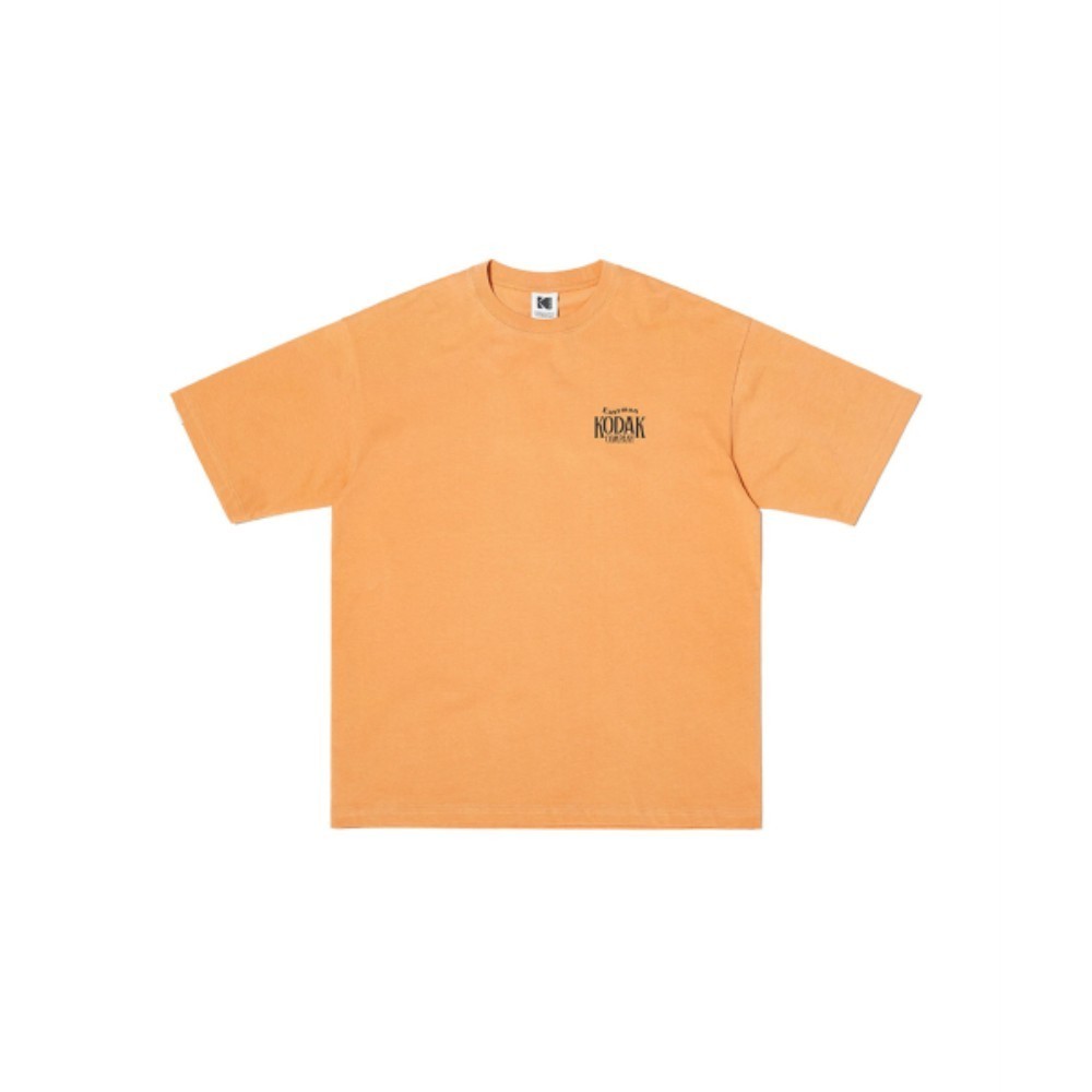★KODAK★ Yoyo Man Graphic Short Sleeve T-Shirt ORANGE