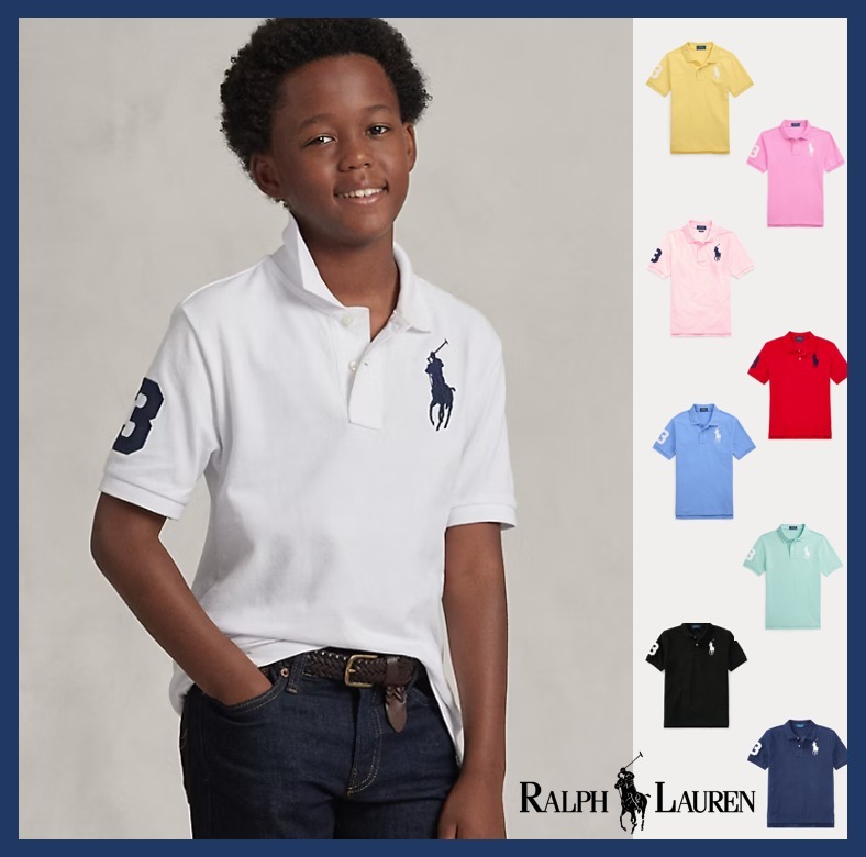 【Ralph Lauren】大人もOK＊コットン メッシュ ポロシャツ