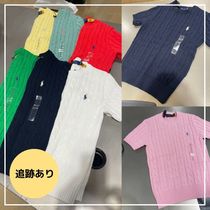 【Ralph Lauren】ケーブルニット コットン 半袖 セーター