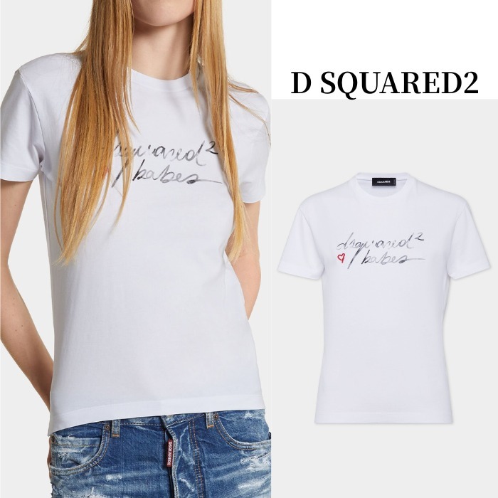 関税送料込【D SQUARED2】ハートロゴ Tシャツ