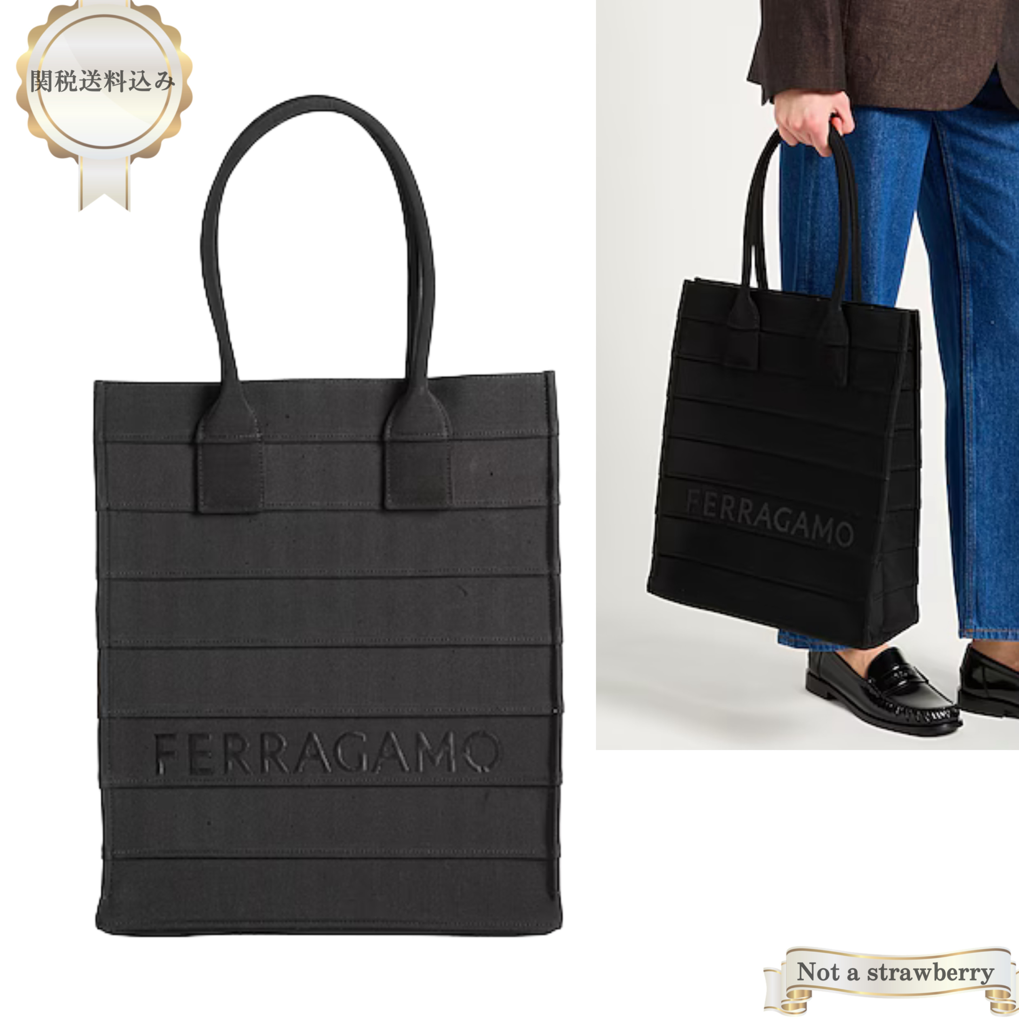 Ferragamo ロゴ トートバッグ