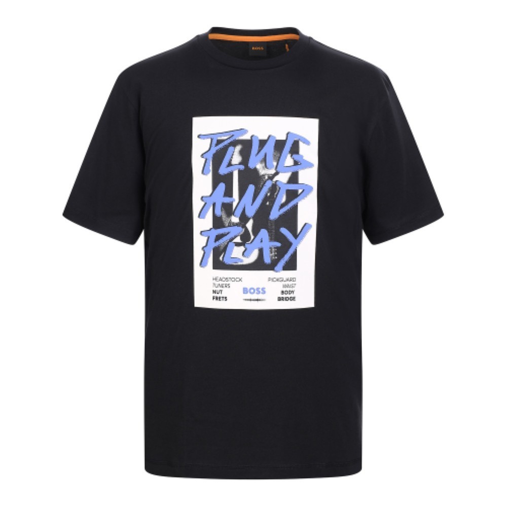 ★Hugo Boss★ Music Artwork Regular Fit Short Sleeve T-Shirt