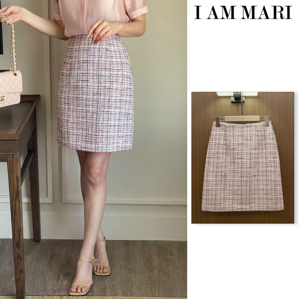 【I AM MARI】[Planning] Keyring Tweed H-Line Mini Skirt