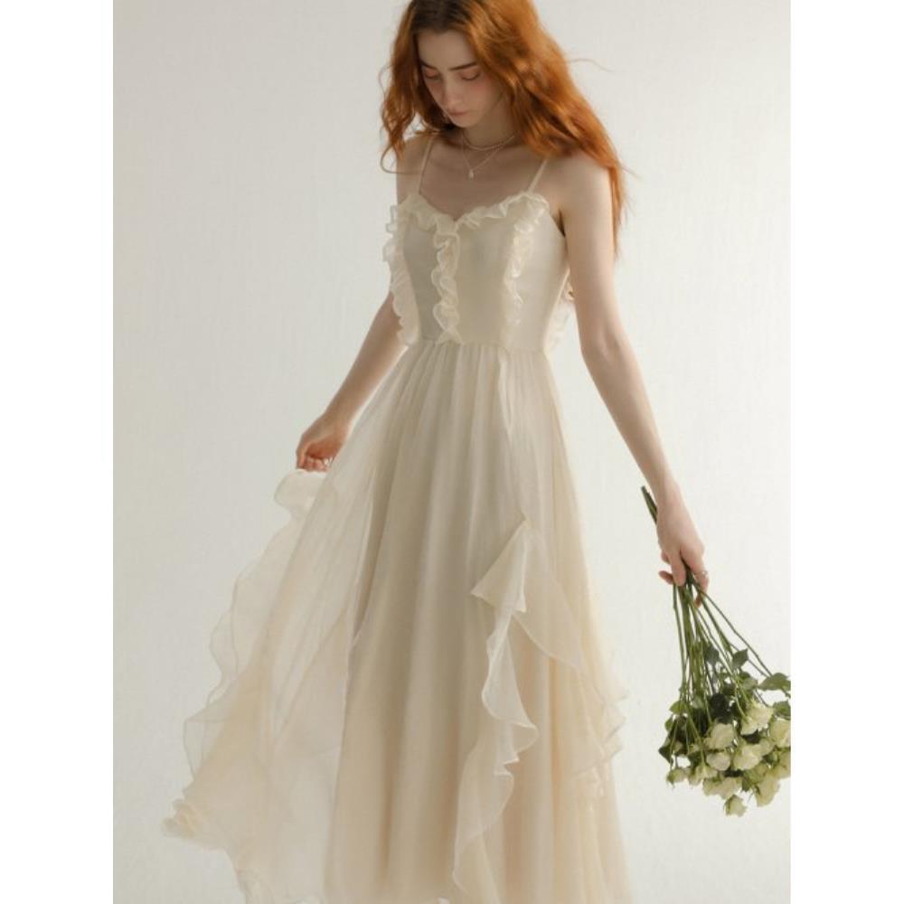★Since Then★ Evely Ruffle Nashi One Piece