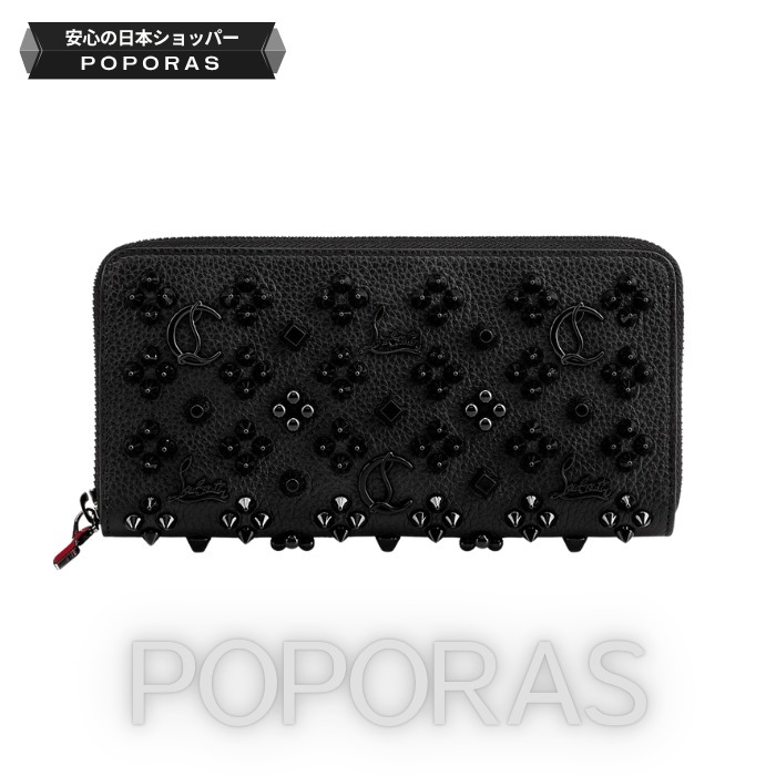 関税送料込【ルブタン】ジップアラウンド ウォレット 長財布