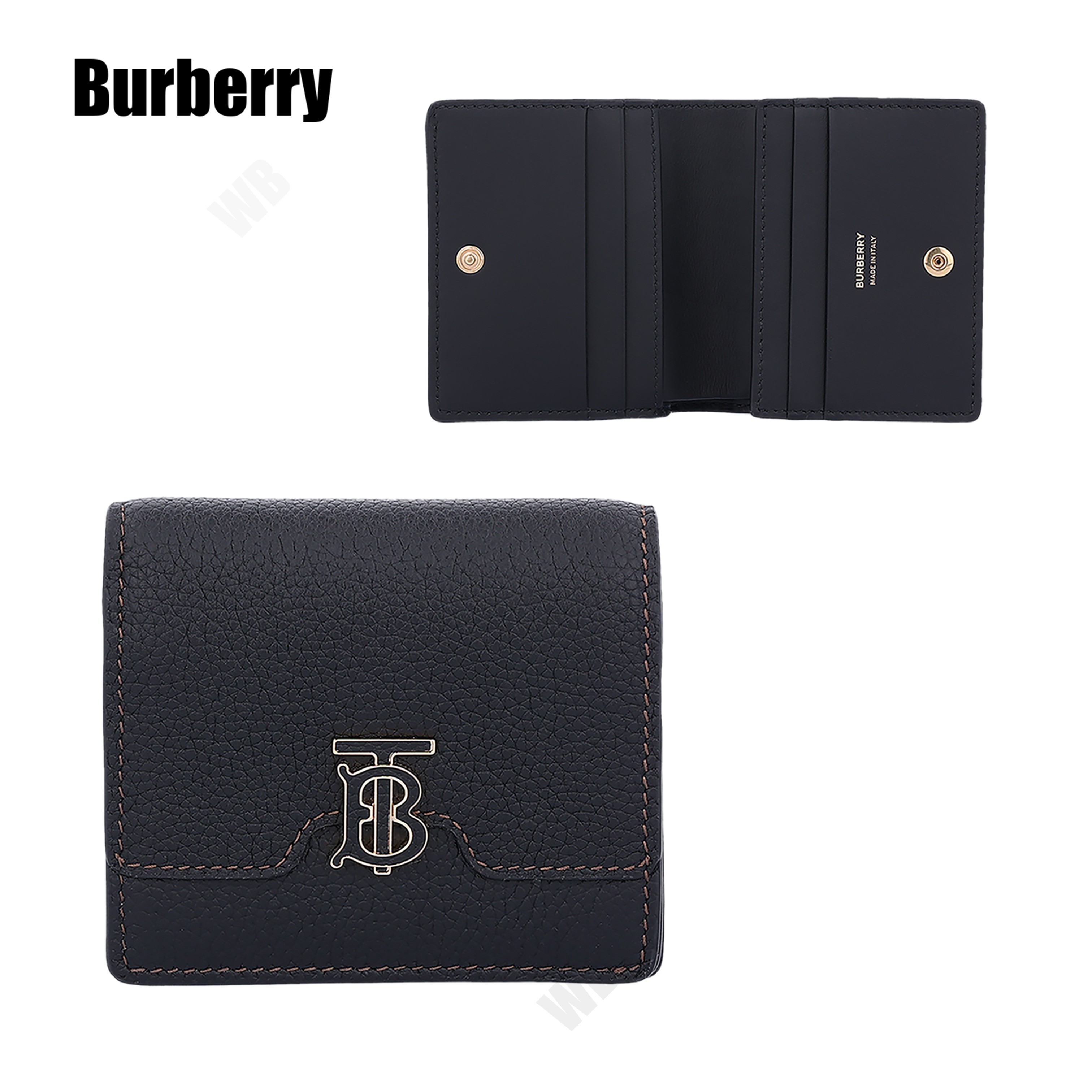 [Burberry] グレーニー レザー TB ウォレット ☆送料込☆