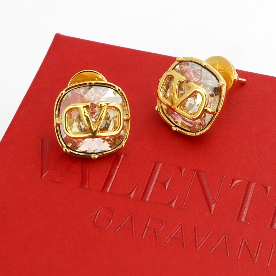 【国内/即発】 VALENTINO GARAVANI ピアス クリスタル スタッズ