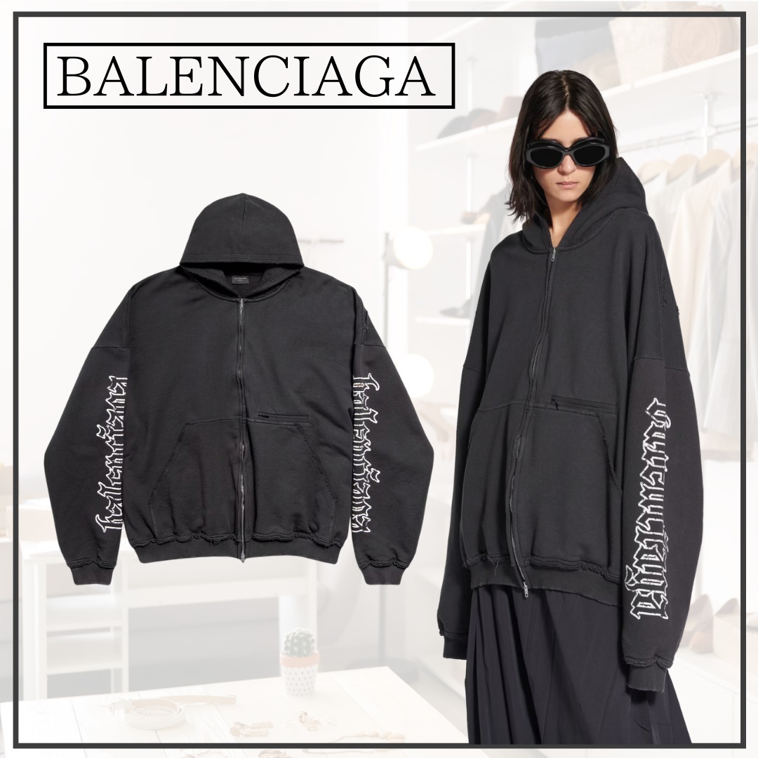 【BALENCIAGA】バレンシアガ ジップアップ フーディ パーカー