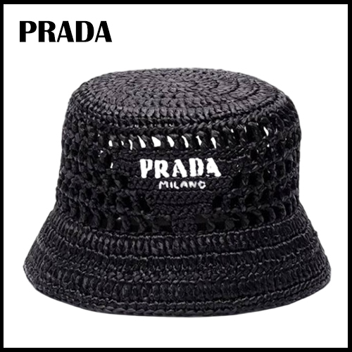 ★【PRADA】 ラピア バケットハット★
