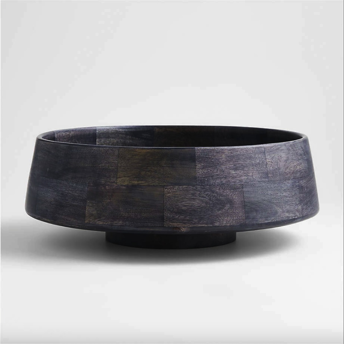 【Crate & Barrel】モダン×ナチュラル ブラックウッドボウル