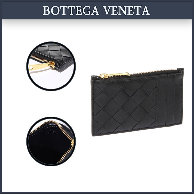 【BOTTEGA VENETA】人氣★イントレチャートジッパーカードケース