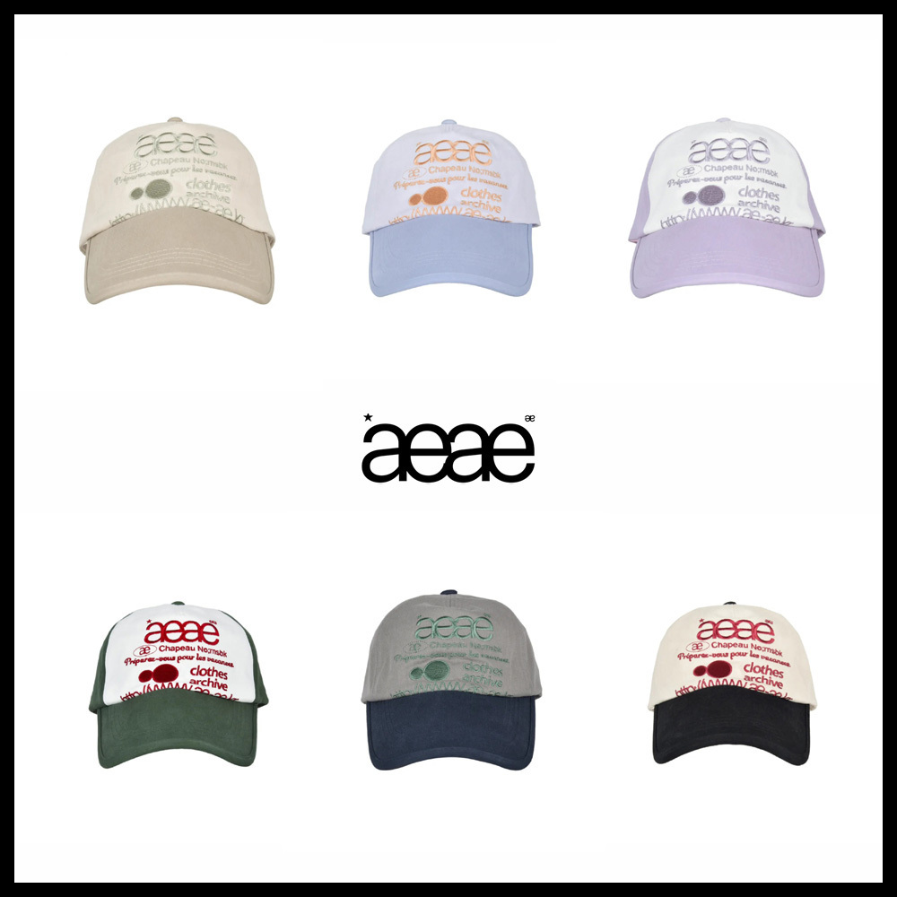 [AEAE]UNISEX●WEB LOGO 5PANNEL BALL CAP
